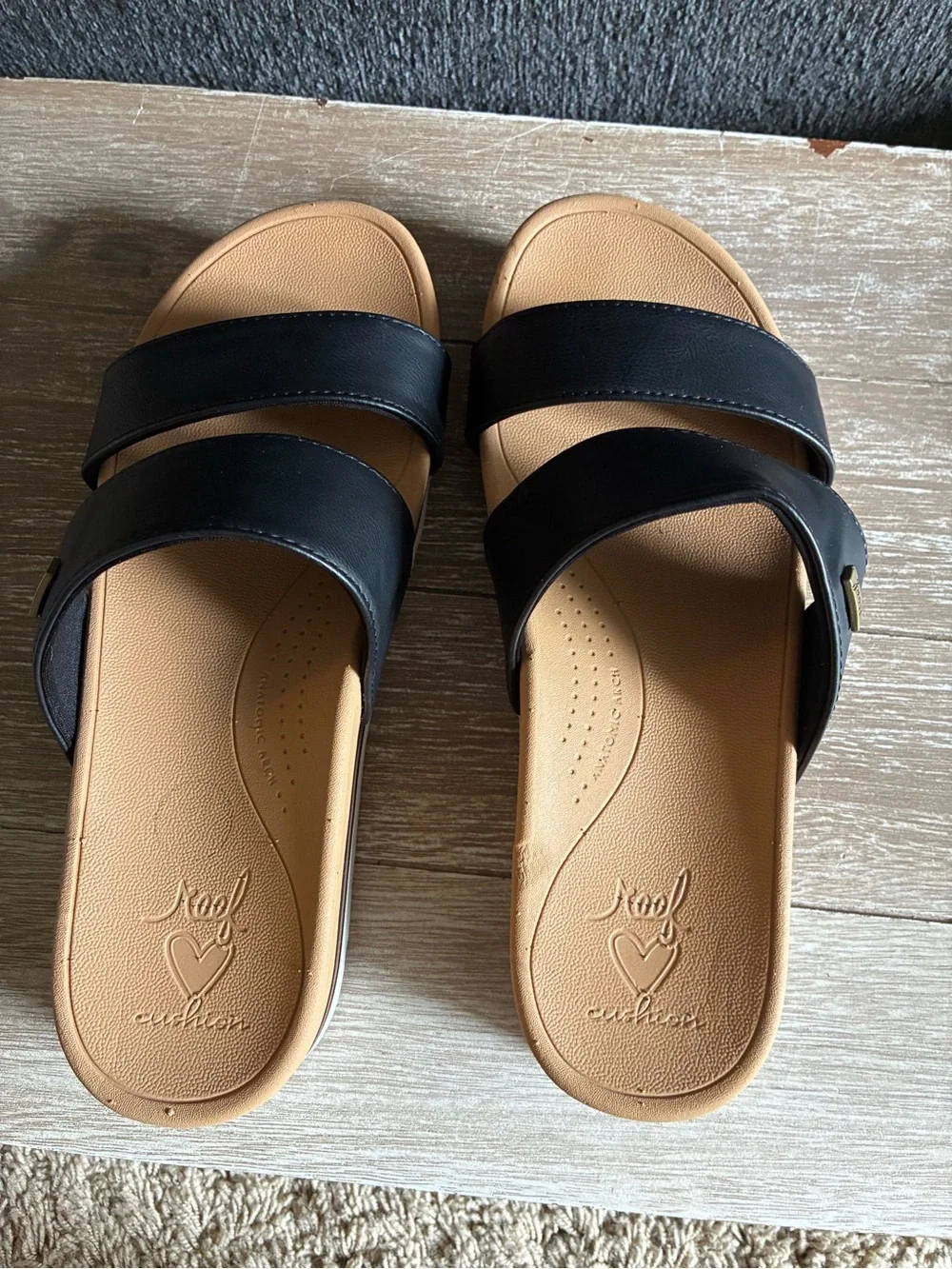 Reef Black Banded Horizon Hi Platform Sandals
